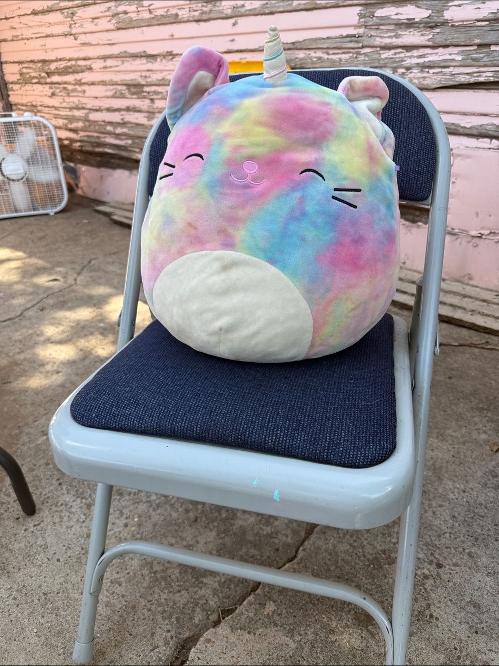 Plush Rainbow Unicorn Cat Pillow